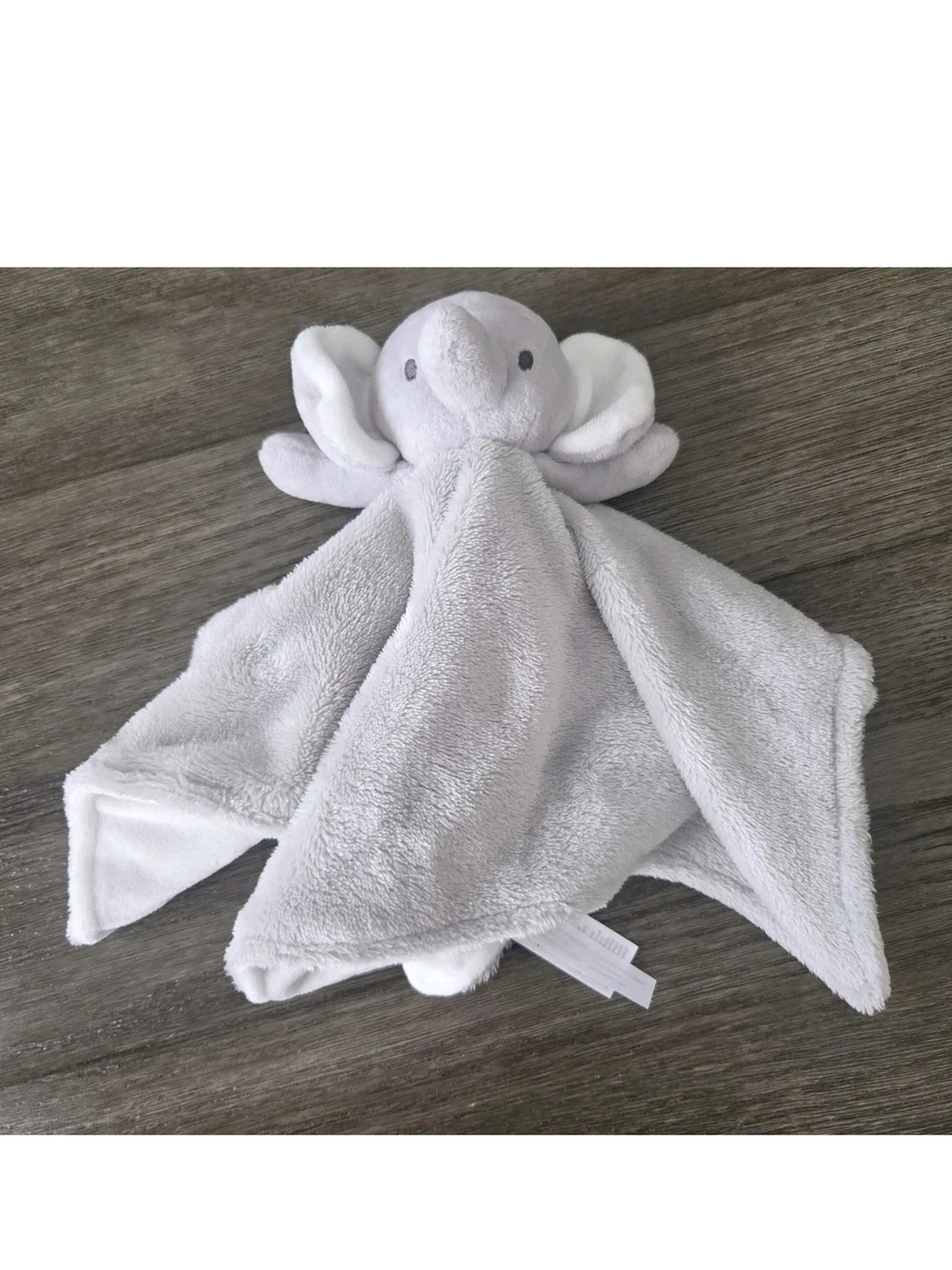 Carters Elephant Security Blanket Lovey Gray Plush Soft Snuggle Toy